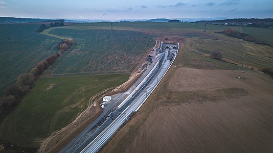 Tunnel ferroviaire d'Ejpovice.