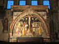 Fresky z roku 1350 v horním kostele.
