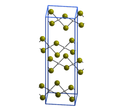 Elementarzelle von Palladium(II)-bromid