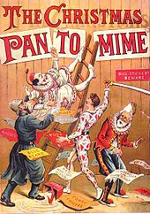 The Christmas Pantomime 1890. Pantomime plays a prominent role in British culture during the Christmas and New Year season. WarnePantomine1890.jpg