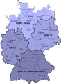 Wehrbereichkommandos in Deutschland, PNG-File, auch als SVG verfügbar