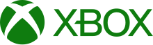 The Xbox network, an example of virtual communication between real life and online friends that is embedded in the gaming console Xbox 2019 Green horizontal.svg