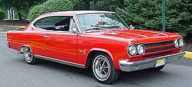 1965 AMC Marlin FrontRightSide RedWht.JPG