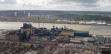 ASR's Tate & Lyle Thames refinery in Silvertown, London 2018 LCY, aerial view of Tate & Lyle, Silvertown (cropped).jpg