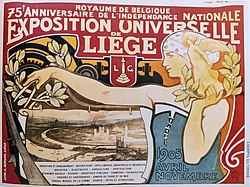 Offizielles Poster der Liège International 1905