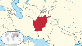 Location of Afganistan