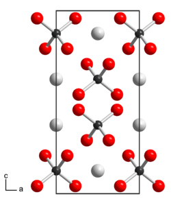 Kristallstruktur von Silberperrhenat