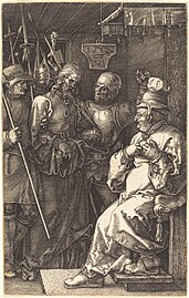 Le Christ devant Caïphe, par Albrecht Dürer