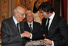 National Innovation Award conferred by Giorgio Napolitano to Andrea Barchiesi