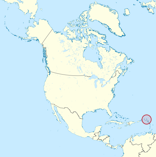 Antigua and Barbuda in North America (-mini map -rivers)