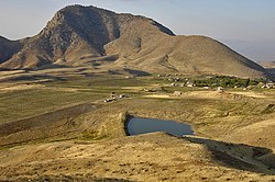 Село Арени, вид с трассы.