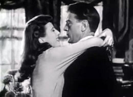 Screen capture of Barbara Stanwyck and Gary Cooper