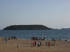Bat's Island seen from Biana Beach, Vasco Da G...