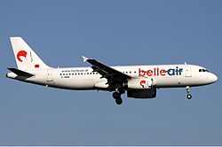 Airbus A320-200 der Belle Air