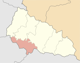 Distret de Berehove - Localizazion