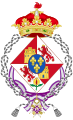 Escudu d'armes d'una infanta viuda.