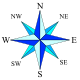 Compass rose simple.svg