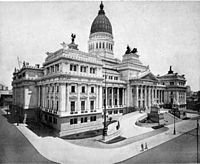 Palacio del Congreso de la Nación Argentina en 1910