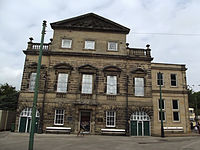 Version with columns, National Tramway Museum. Relocated facade of the old Derby Assembly Rooms, completed 1774.[4]