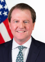 White House Counsel Don McGahn (pictured) and his wife had their Apple iCloud account data seized by the DOJ in February 2018. Don McGahn official photo (cropped).png