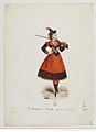 Costume de Fiorella pour Les Brigands de Jacques Offenbach