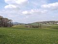 Blick auf Eudenbach und Quirrenbach - zwei Orte im Oberhau - links im Hintergrund der Ölberg