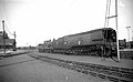 34053 in unrebuilt condition at Eastleigh works in 1958