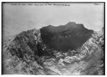 Picture of a shell crater at Maubeuge, 1914