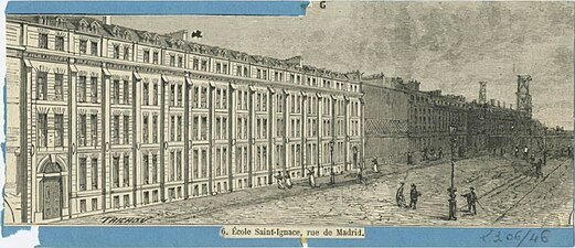 École Saint-Ignace, vers 1860.