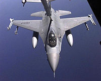 نیروی هوایی آمریکا درحال سوخت‌گیری هوایی