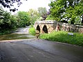 A packhorse bridge and ford across Potton Brook at Sutton in Bedfordshire