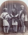 Image 21Left to right: Gurkha, Brahmin and Shudra (Chuhra-Chamar) in Shimla (1868) (from Punjab)