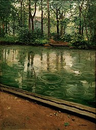 L'Yerres, pluie, 1875. Musée d'Art de l'université de l'Indiana, Bloomington.