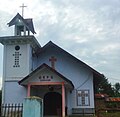 Gereja GKPS Bagaduh di Nagori Bangun Rakyat