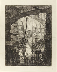 Джованни Баттиста Пиранези - Le Carceri d'Invenzione - Второе издание - 1761-04 - The Grand Piazza.jpg