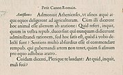 Roman type on Plantin's specimen of c. 1585[25]