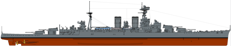 Файл:HMS Hood (1921) profile drawing.png