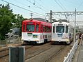 10/14 阪堺501形電車502号と351形電車352号