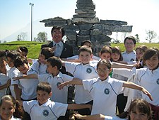 Niños estudiantes en Monterrey, Nuevo León.