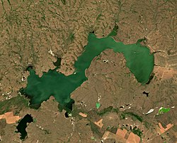 Jezero ze satelitu Sentinel 2 (2021)