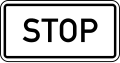 Stop line (without Korean language)