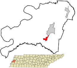 Location in Lauderdale County and the state of Tennessee.