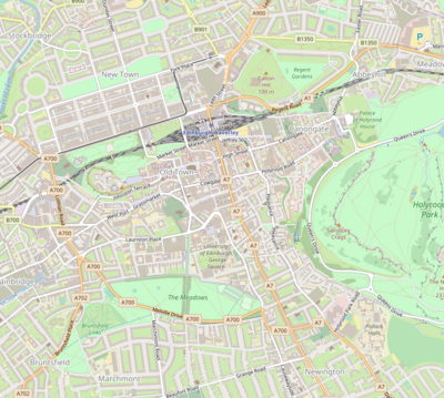 Location map Scotland Edinburgh Central