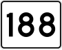 Route 188 marker