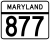 Maryland Route 877 marker