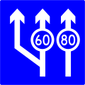 45a) — Lane use sign