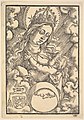 Einfache Initialen „HB“ unten rechts, Madonna lactans, 1514