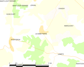 Poziția localității La Sabotterie