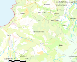 Mapa obce Montegrosso