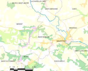 Poziția localității Saint-Marcel